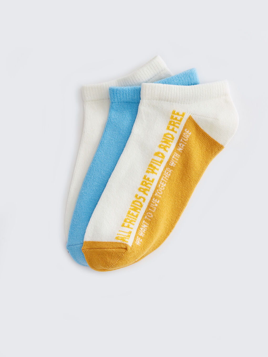 جوارب رياضية منقوشة للأولاد - ٣ قطع-1