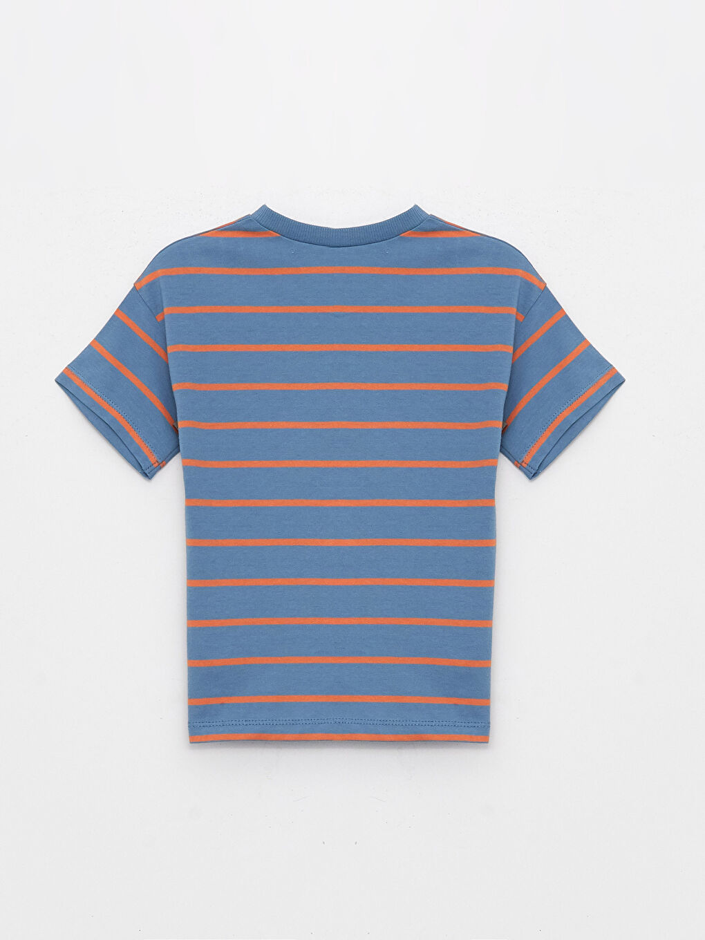Crew Neck Short Sleeve Striped Baby Boys' T-Shirt -S3GU98Z1-LEM