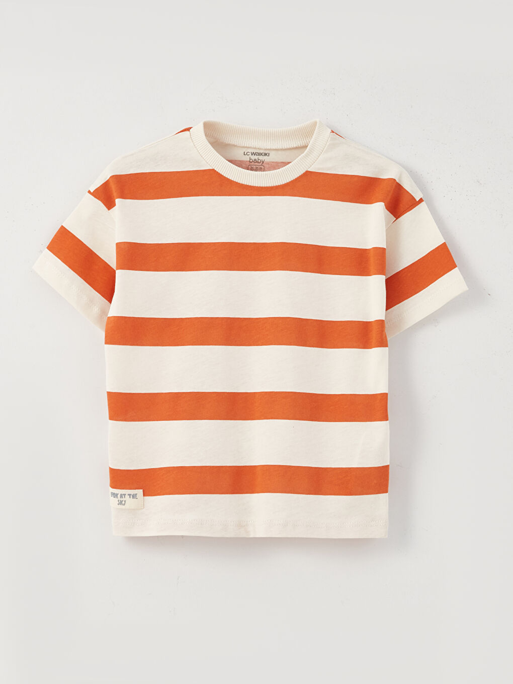 LC Waikiki Crew Neck Short Sleeve Striped Baby Boys' T-Shirt -S3GU99Z1-LFC