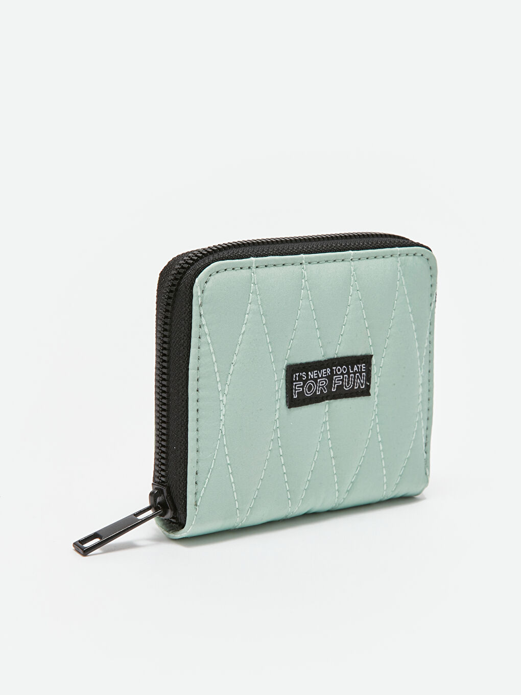 Yeşil Etiket Detaylı Kız Çocuk Cüzdan-1