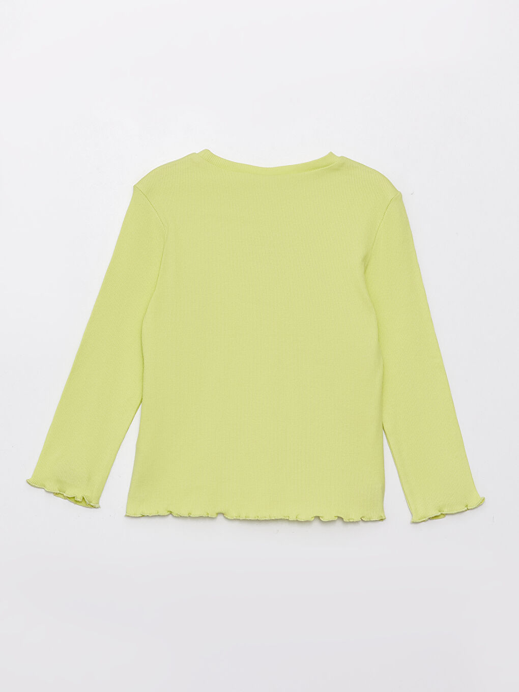 Crew Neck Embroidered Long Sleeve Girls' T-Shirt-5