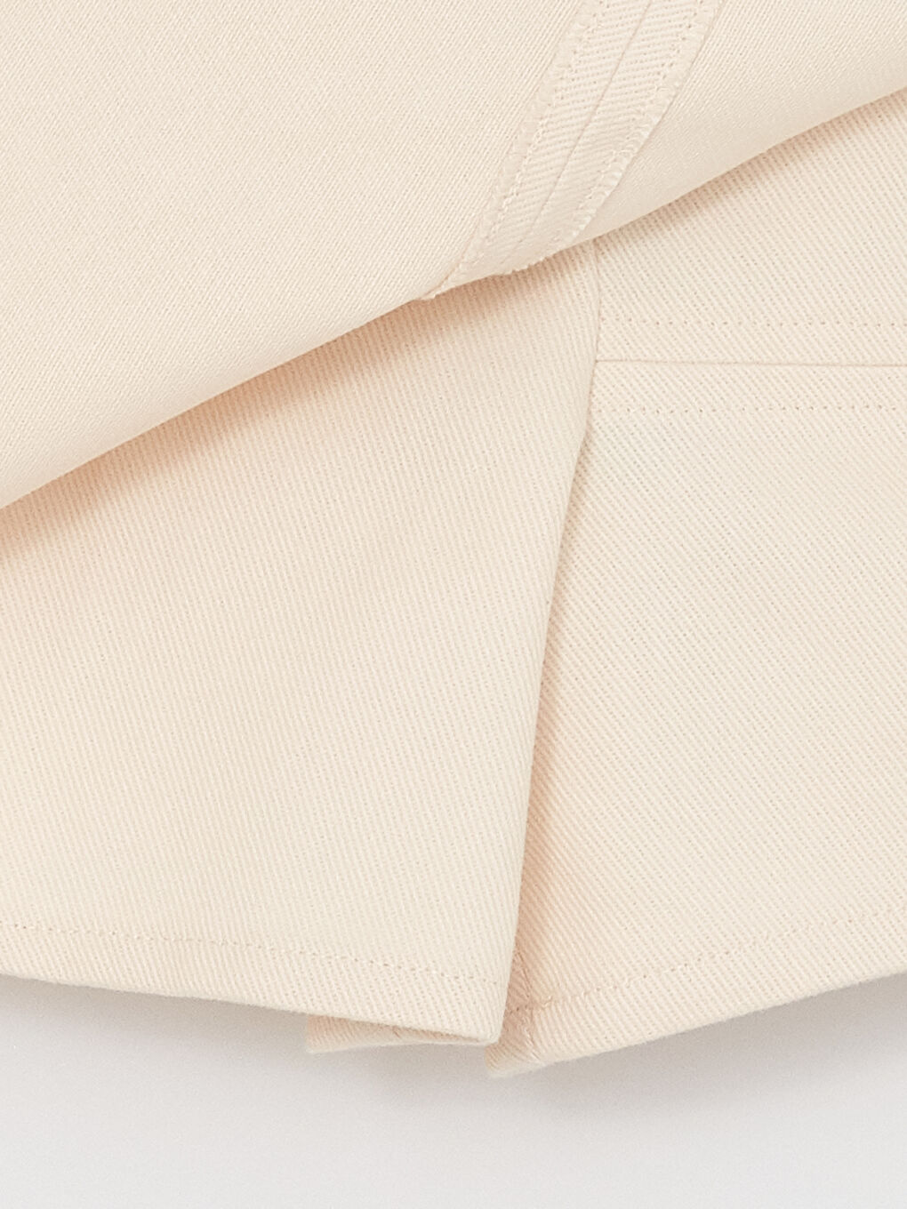 Bej Beli Lastikli Basic Gabardin Kız Çocuk Şort Etek-4