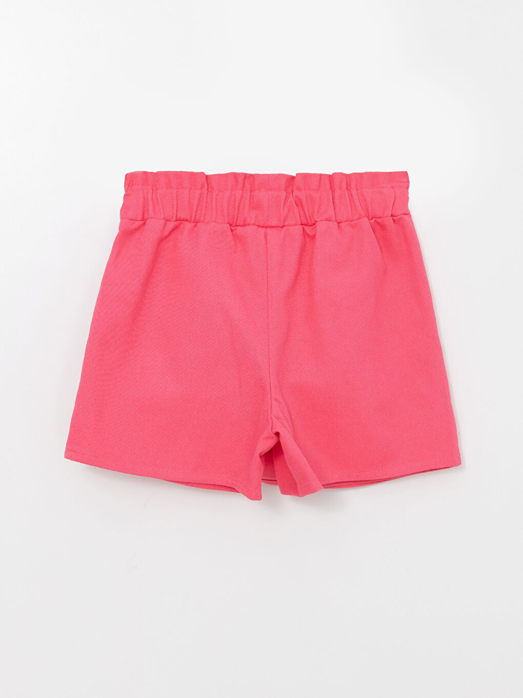 Pembe Beli Lastikli Basic Gabardin Kız Çocuk Şort Etek-7