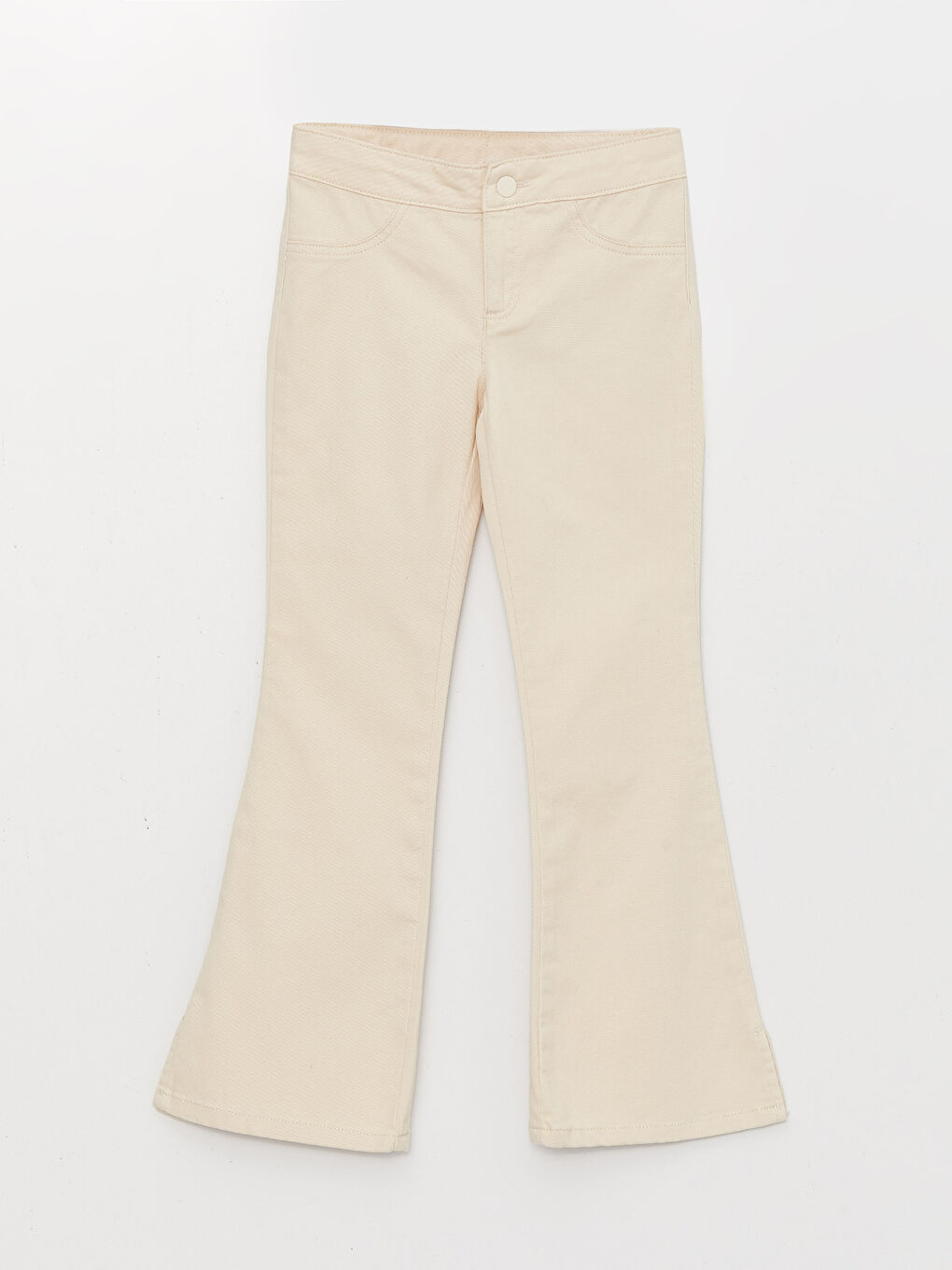 Slim Fit Girls' Wide Leg Pants-2