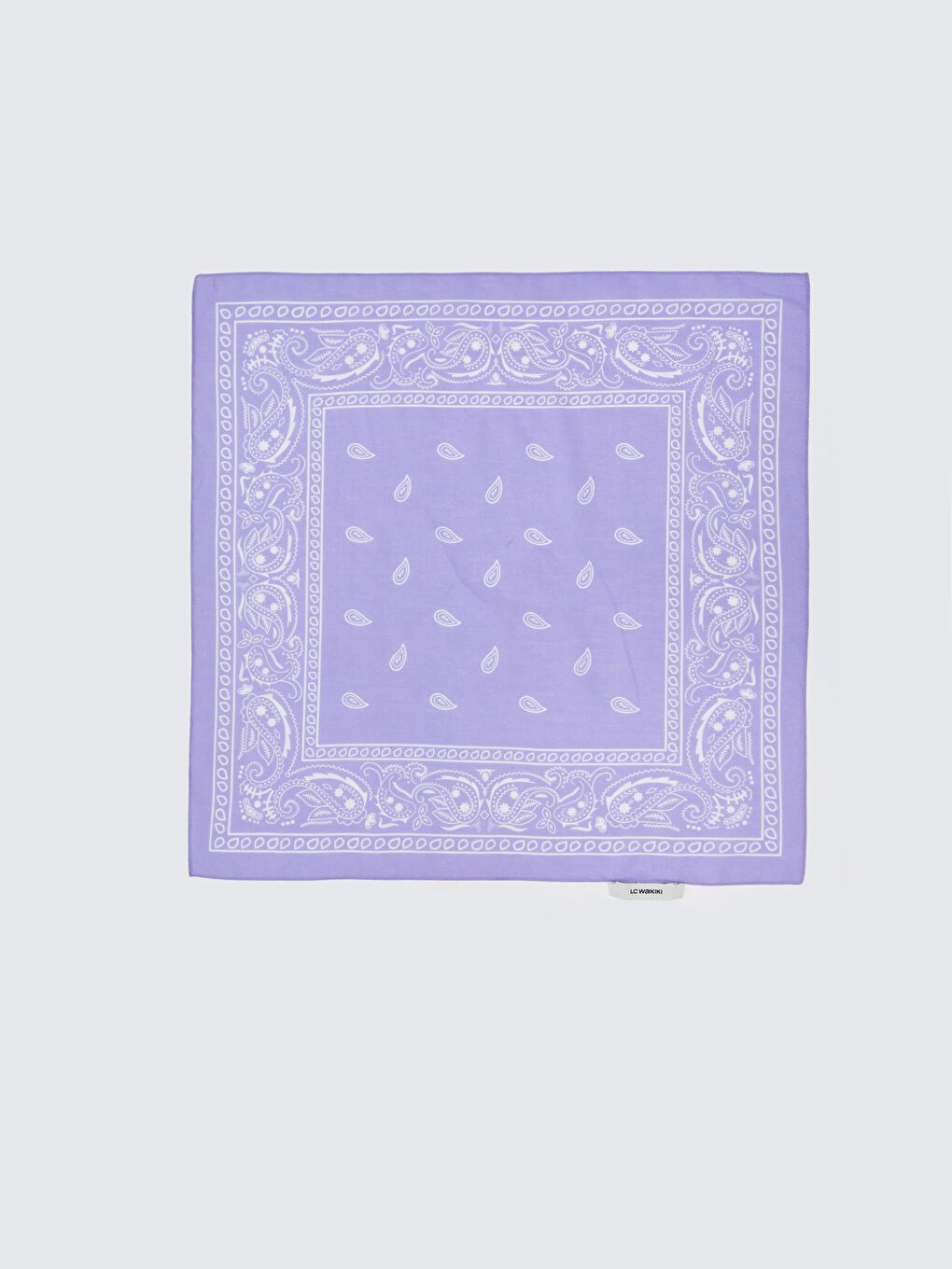Lila Desenli Kız Çocuk Bandana-3