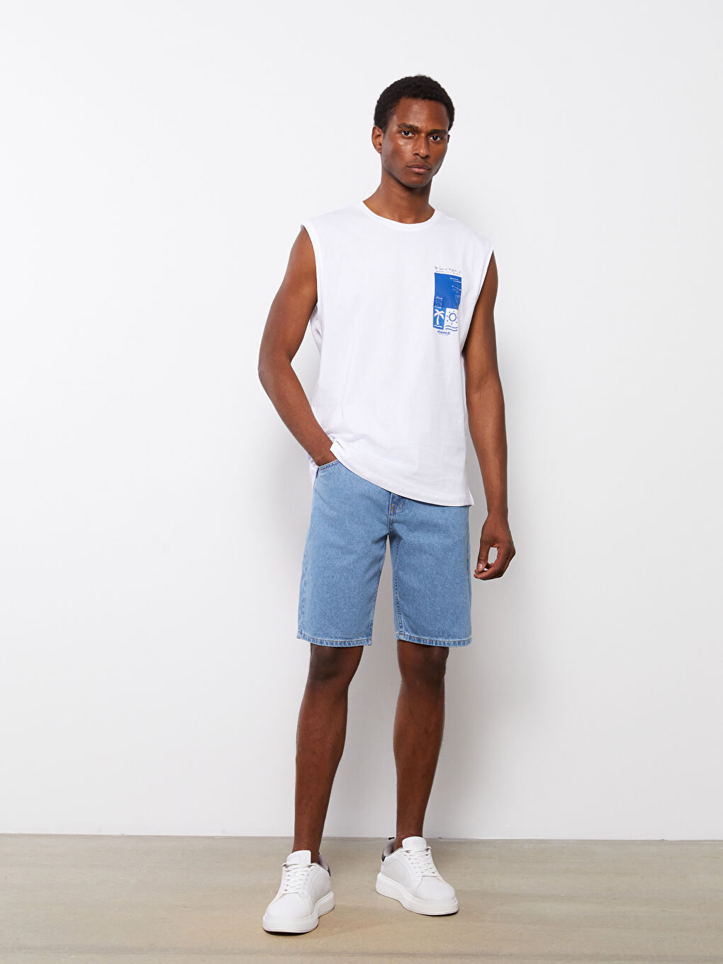 Standard Fit Men's Jean Shorts -S3GV29Z8-311