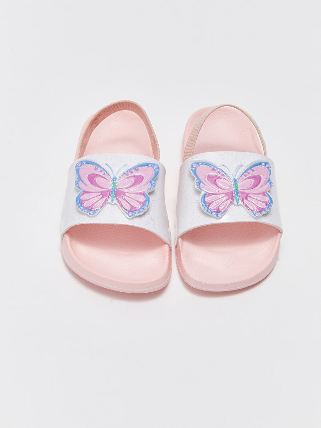 LCW STEPS Single Band Patch Detail Baby Girl Beach Slippers