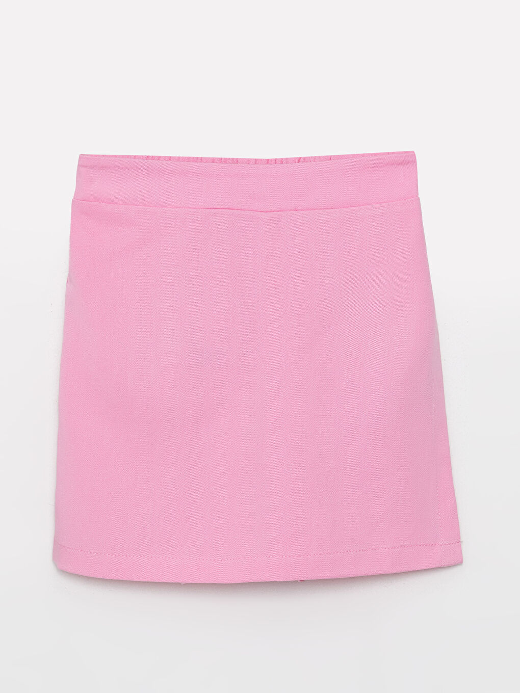 Pembe Beli Lastikli Basic Kız Çocuk Şort Etek
