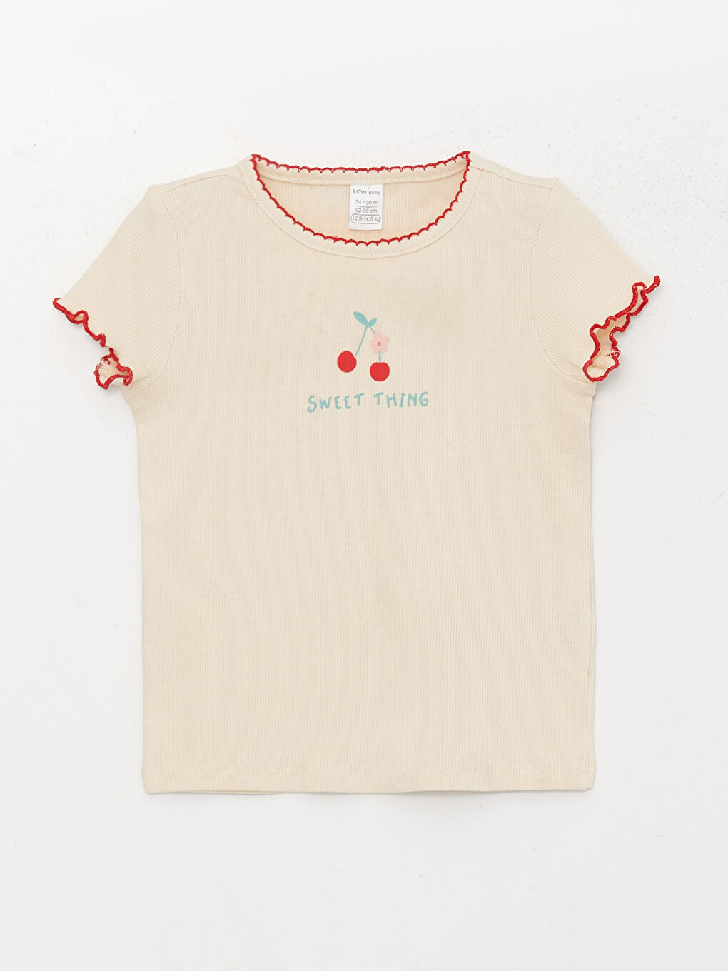 Crew Neck Short Sleeve Baby Girls' T-Shirt and Tights 2 Pack Set-1