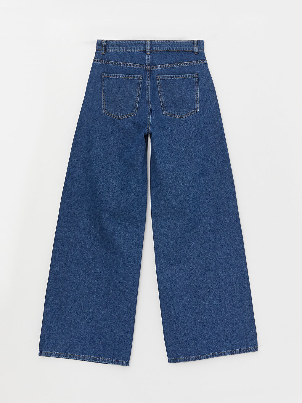 Normal Waist Wideleg Women's Jean Trousers-6