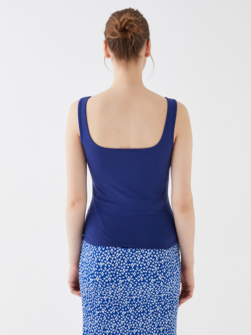 U Neck Regular Strappy Women's Singlet -S3GV80Z8-HLY