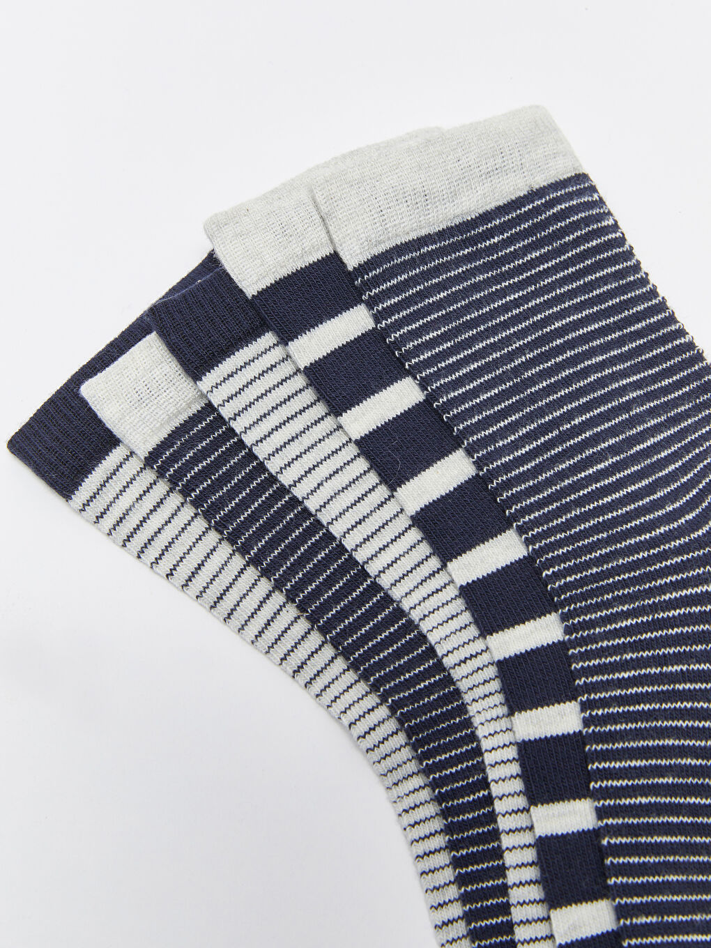 جوارب الكاحل المخططة للأولاد - ٥ قطع-2