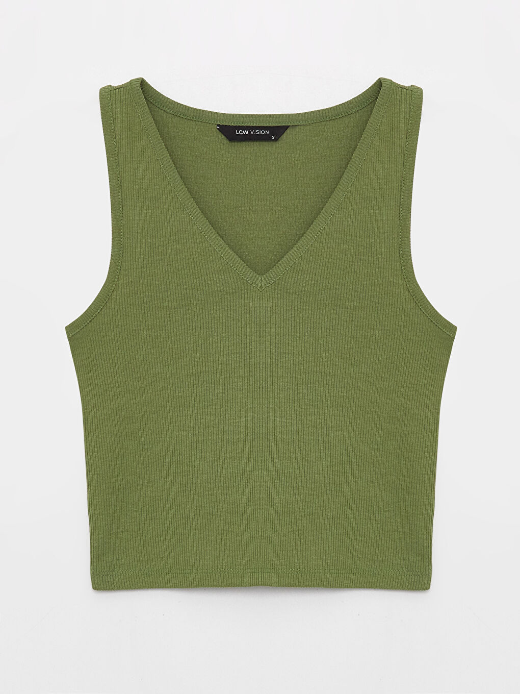 Women's V-Neck Straight Crop -S3GY71Z8-V66