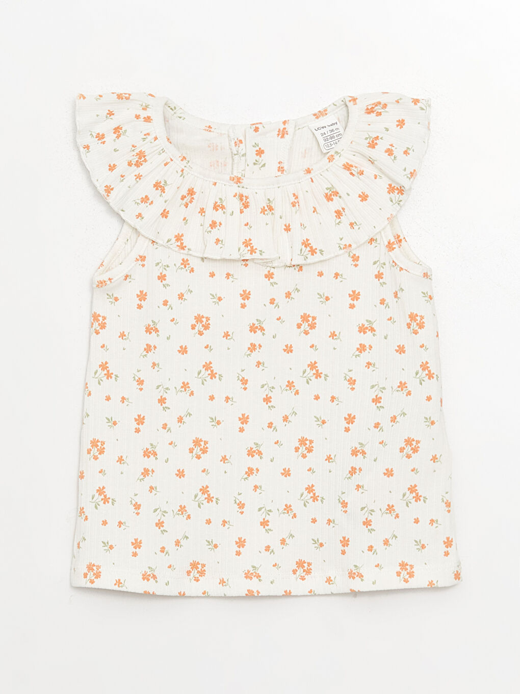 Yeşil Bisiklet Yaka Kız Bebek Atlet 2'li-1