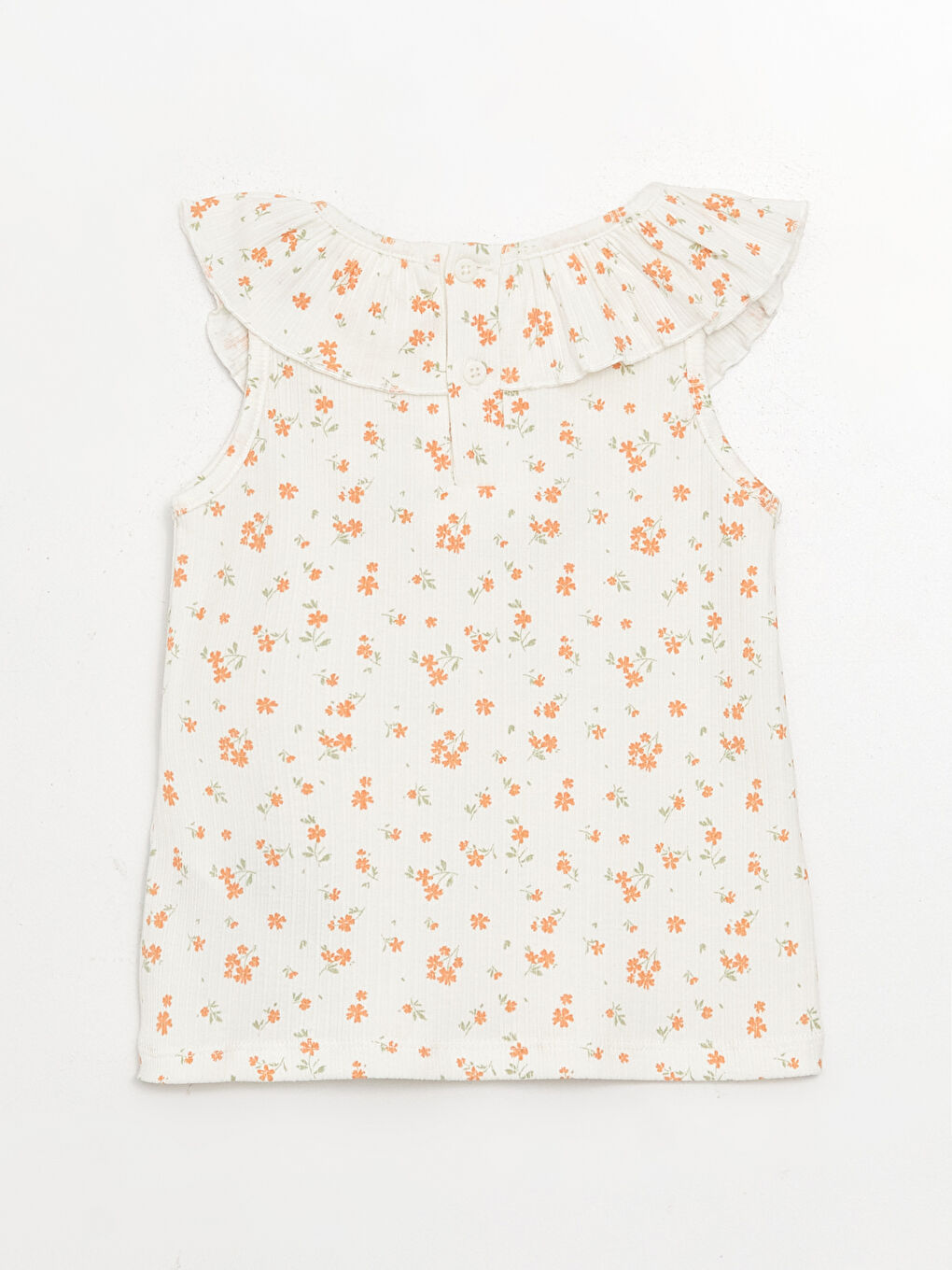 Yeşil Bisiklet Yaka Kız Bebek Atlet 2'li-4