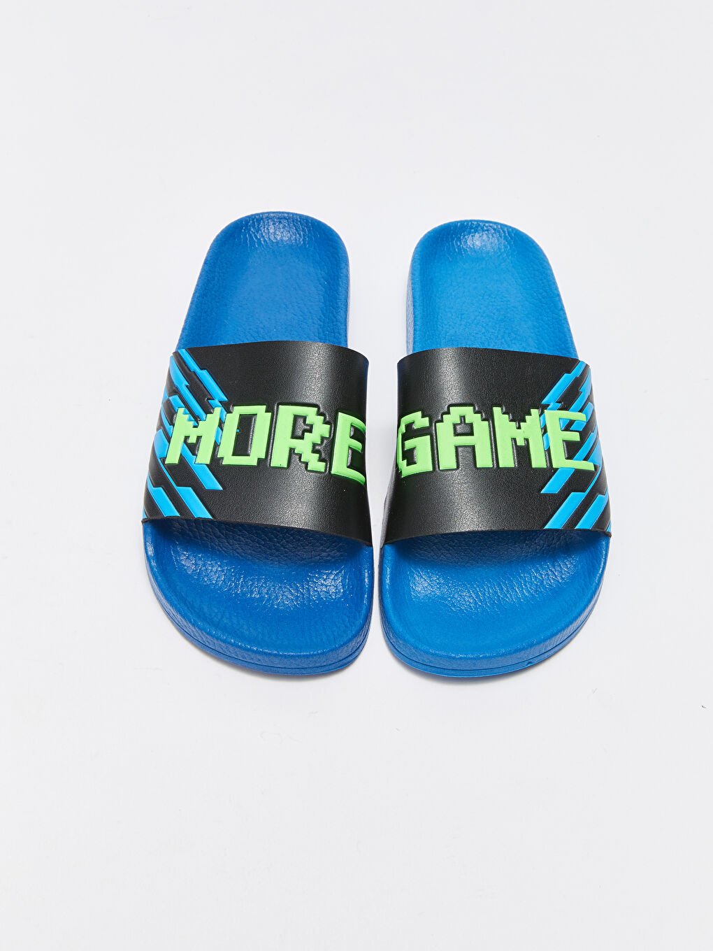 Mavi Baskılı Tek Bantlı Erkek Çocuk Terlik-2