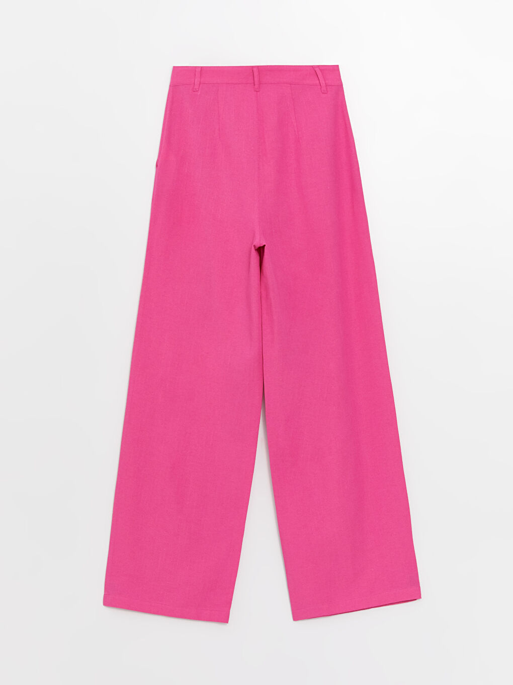 بنطلون واسع سادة خليط كتان للسيدات-6