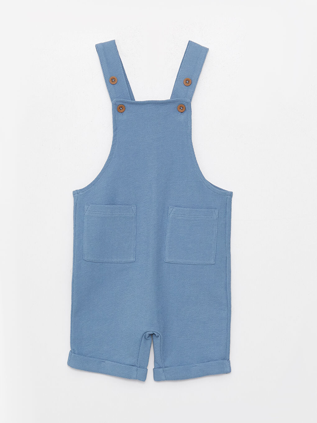 Square Collar Basic Baby Boys' Dungarees