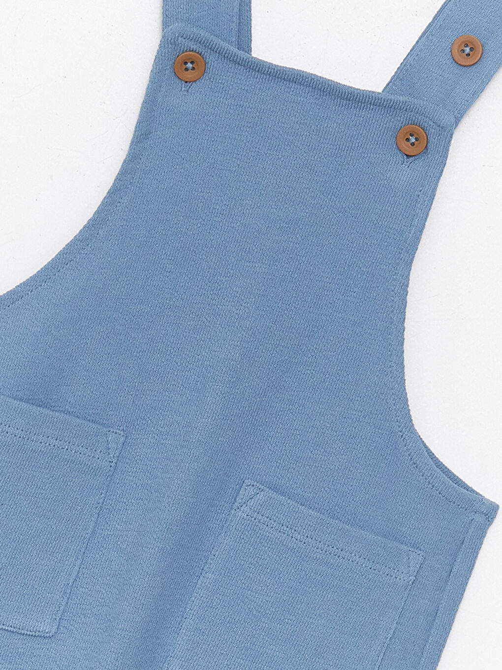 Square Collar Basic Baby Boys' Dungarees-2