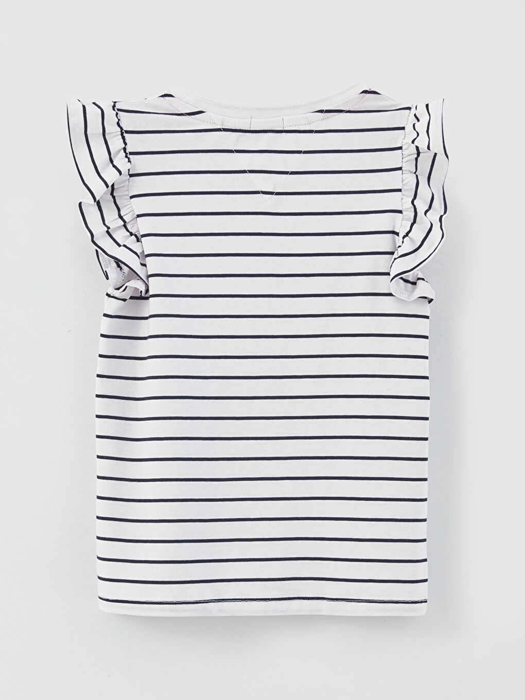 SOUTHBLUE Crew Neck Striped Short Sleeve Girls' T-Shirt -S3GY92Z4-LGS