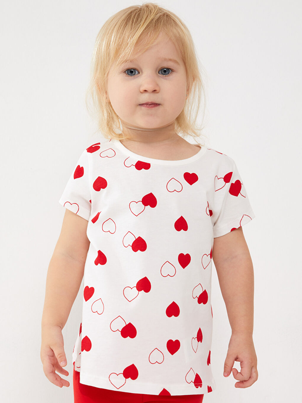 Ensemble T-Shirt et Leggings Imprimés Bébé Fille Col Rond Lot de 2-2