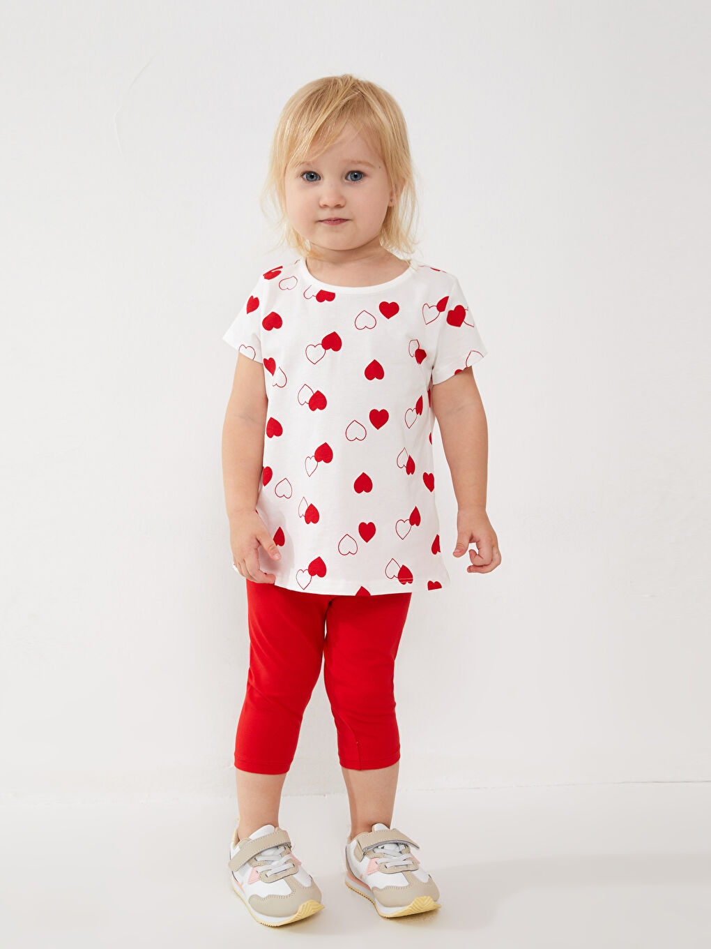 Ensemble T-Shirt et Leggings Imprimés Bébé Fille Col Rond Lot de 2-3
