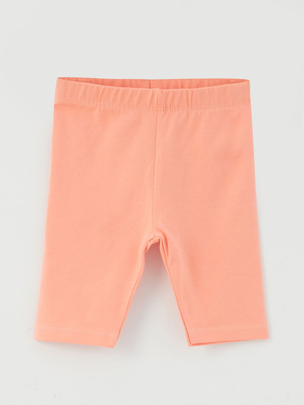 Ekru Bisiklet Yaka Kız Bebek Tişört ve Tayt 2'li Takım-2