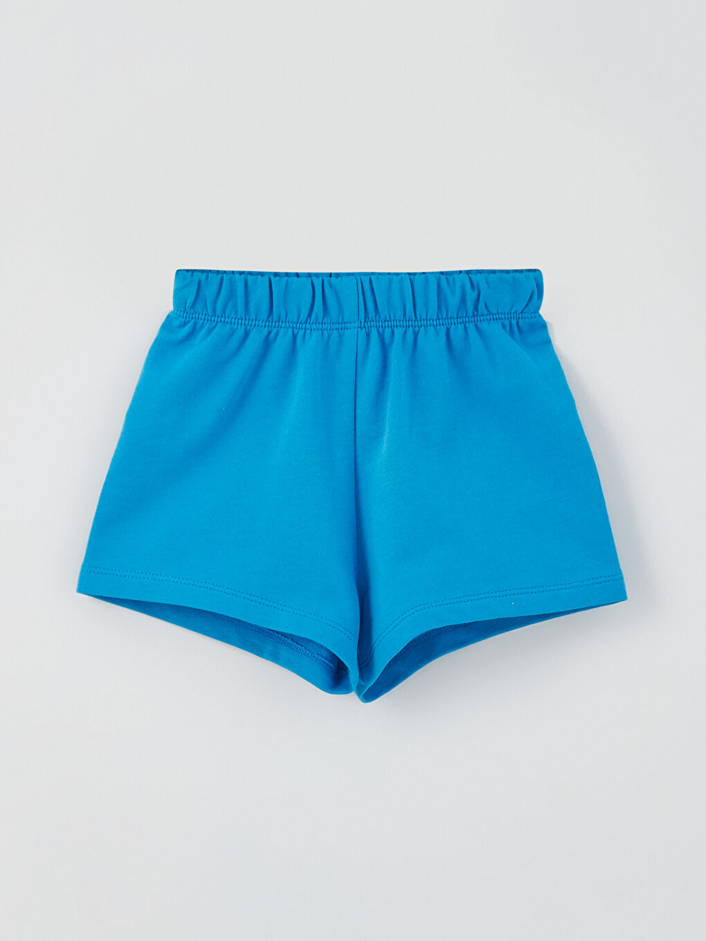 Beyaz Bisiklet Yaka Kız Bebek Atlet ve Şort 2'li Takım-2