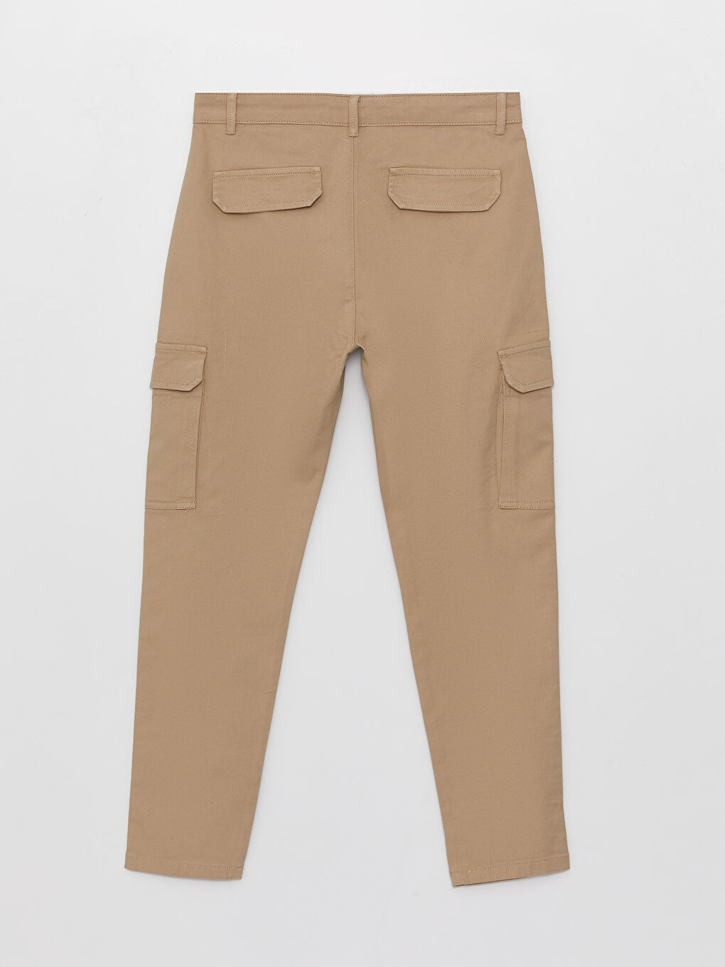 Bej Standart Kalıp Erkek Kargo Pantolon-6
