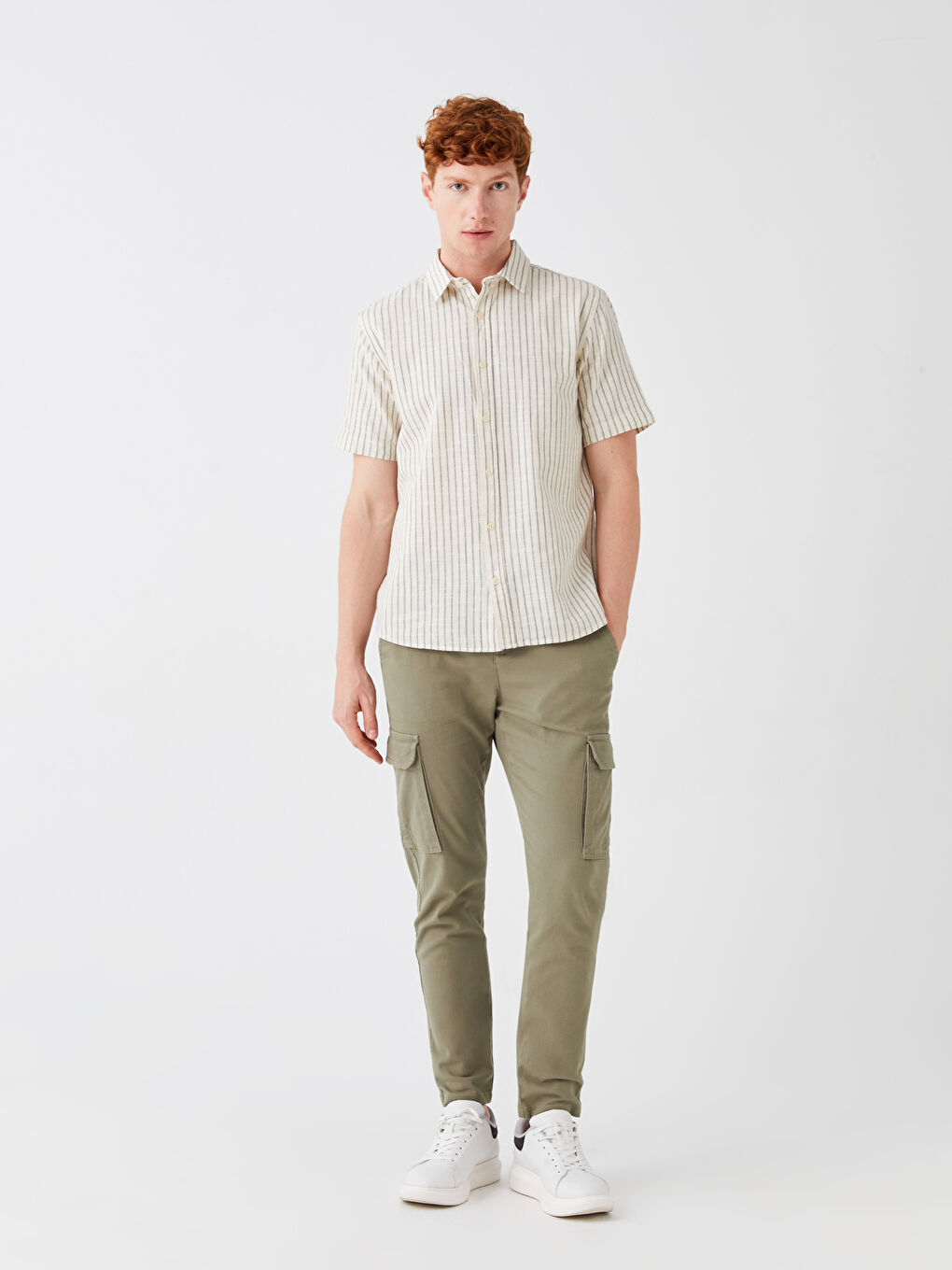 Standard Fit Men's Cargo Pants -S3H007Z8-SGU