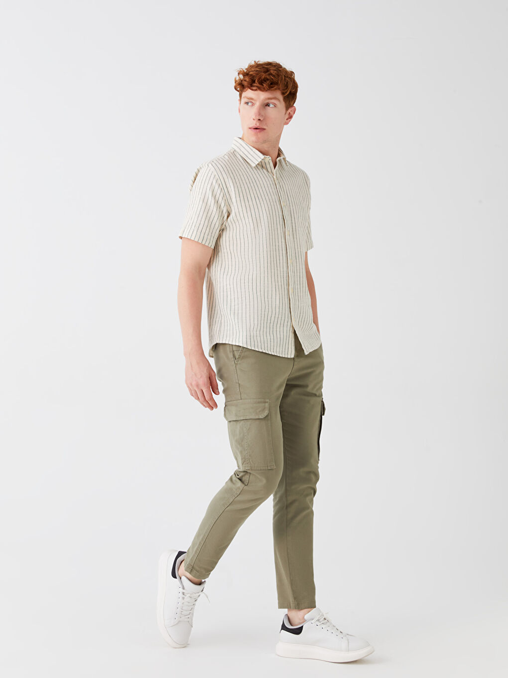 Standard Fit Men's Cargo Pants -S3H007Z8-SGU