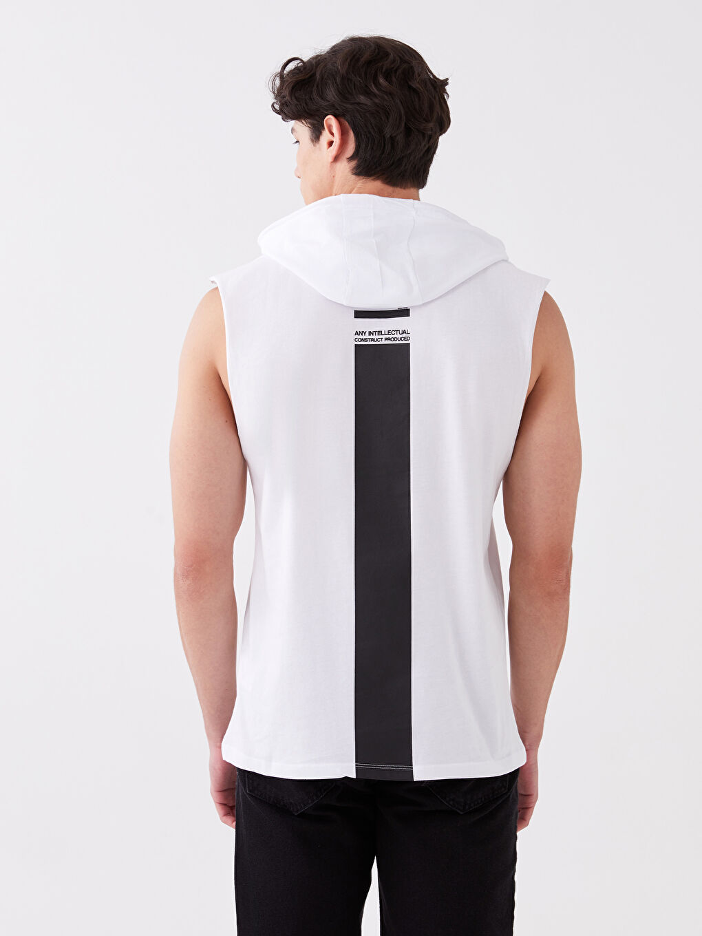 LC Waikiki Hooded Printed Men's Sleeveless T-Shirt -S3H027Z8-Q6K