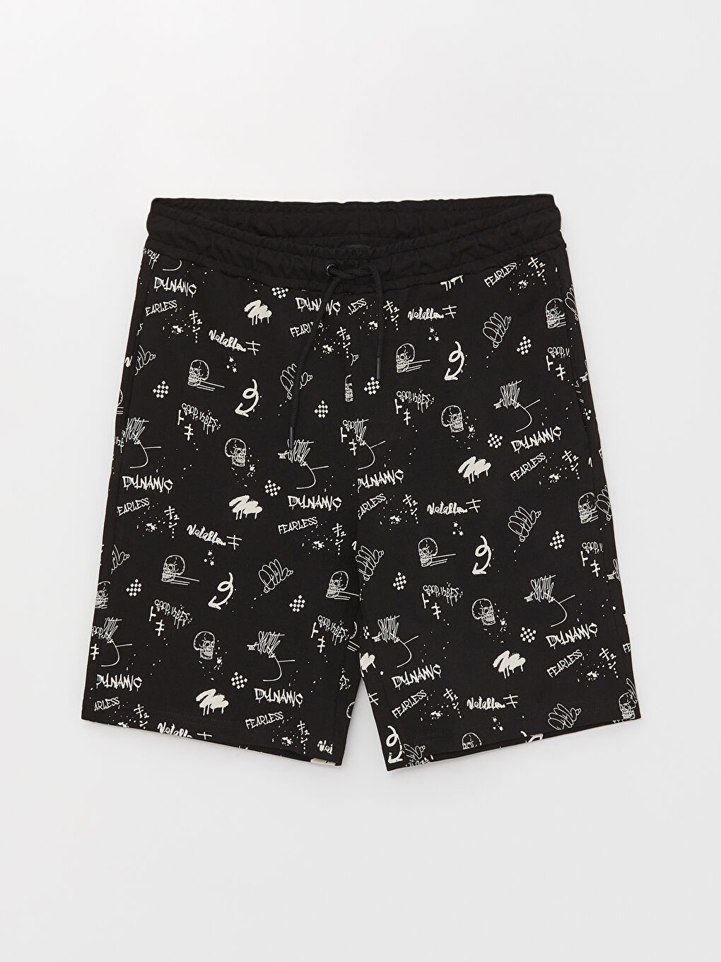 Slim Fit Binding Detail Men's Shorts-5