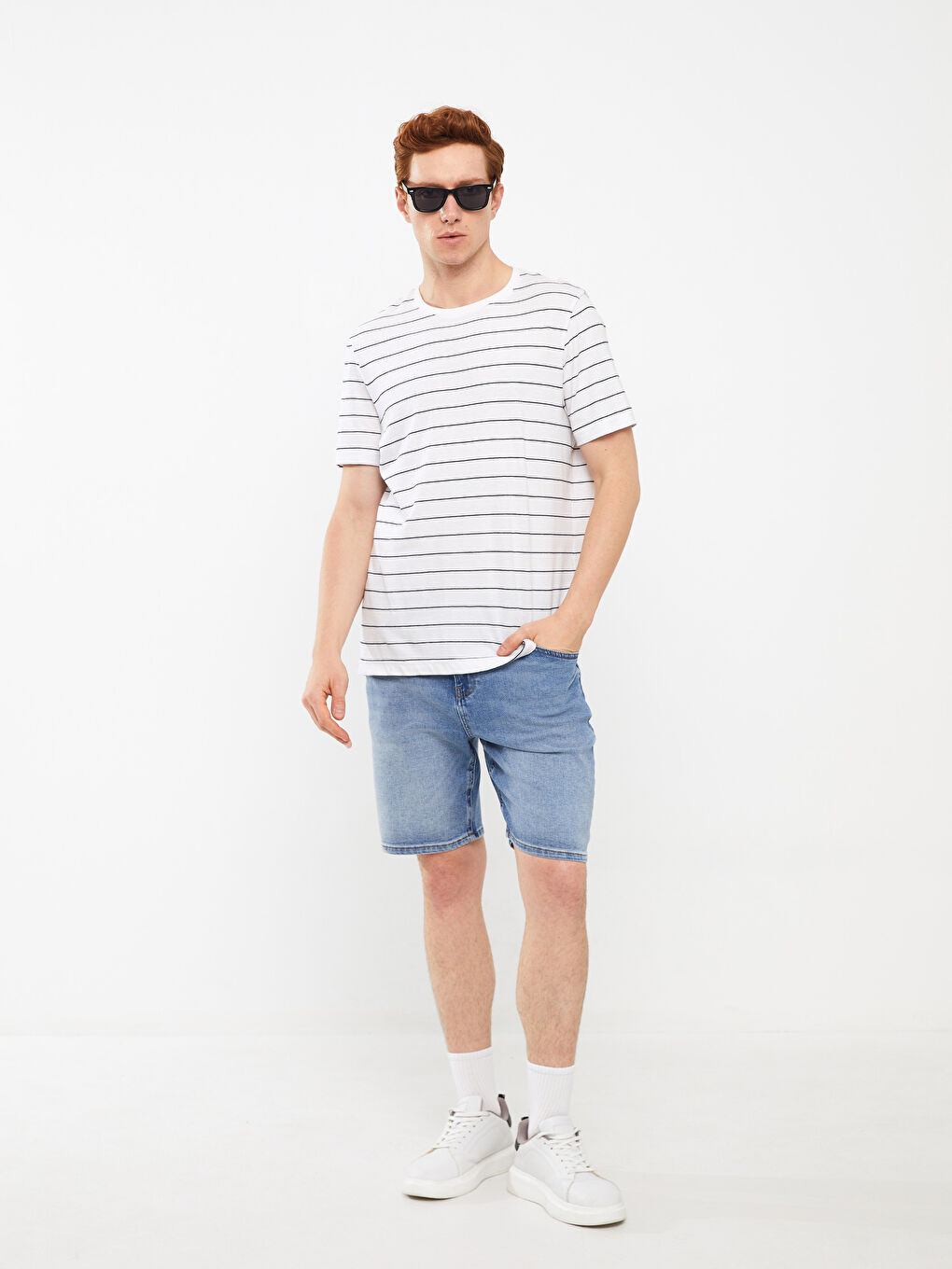 Standard Fit Men's Jean Shorts -S3H065Z8-RMQ
