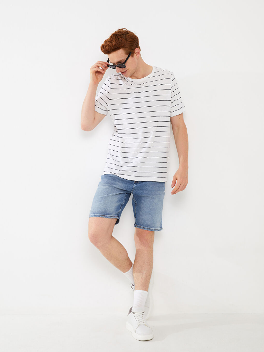 Standard Fit Men's Jean Shorts -S3H065Z8-RMQ
