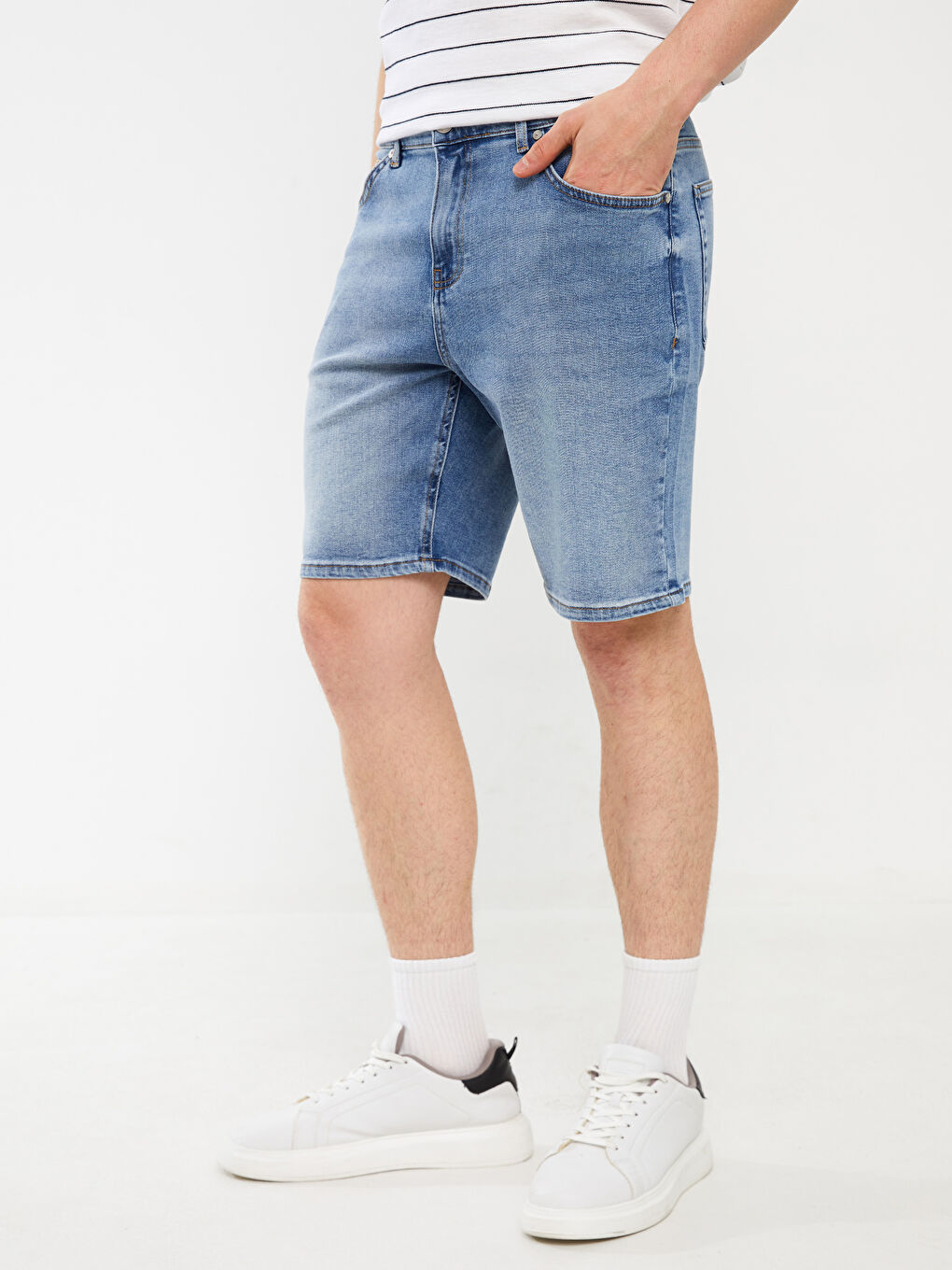 Standard Fit Men's Jean Shorts -S3H065Z8-RMQ