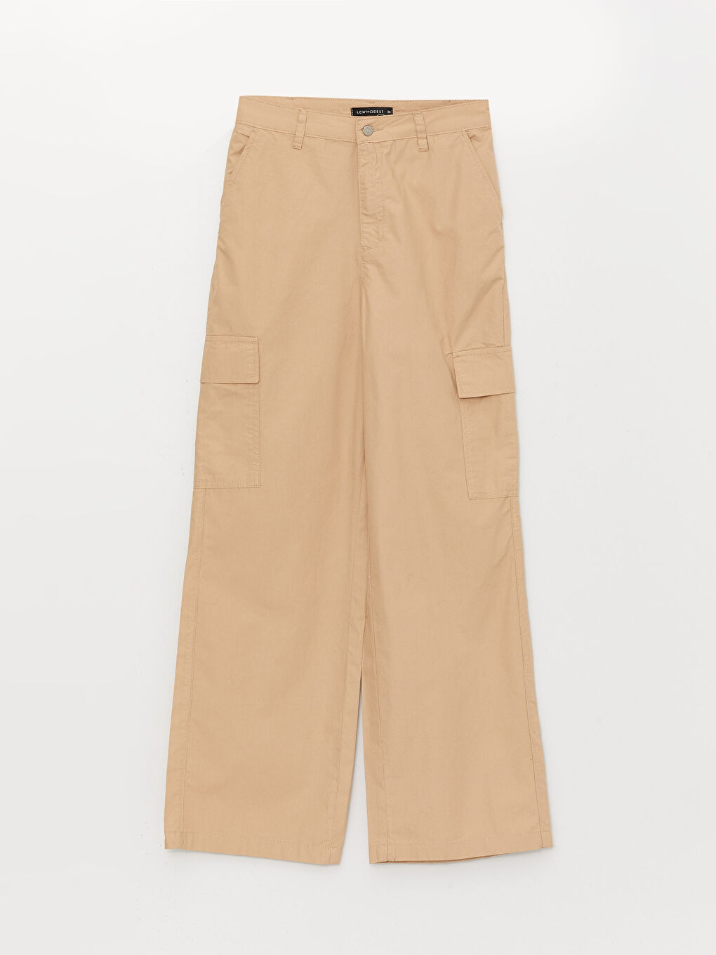 Әйелдерге арналған кең балақ өрнексіз кең шалбар-5