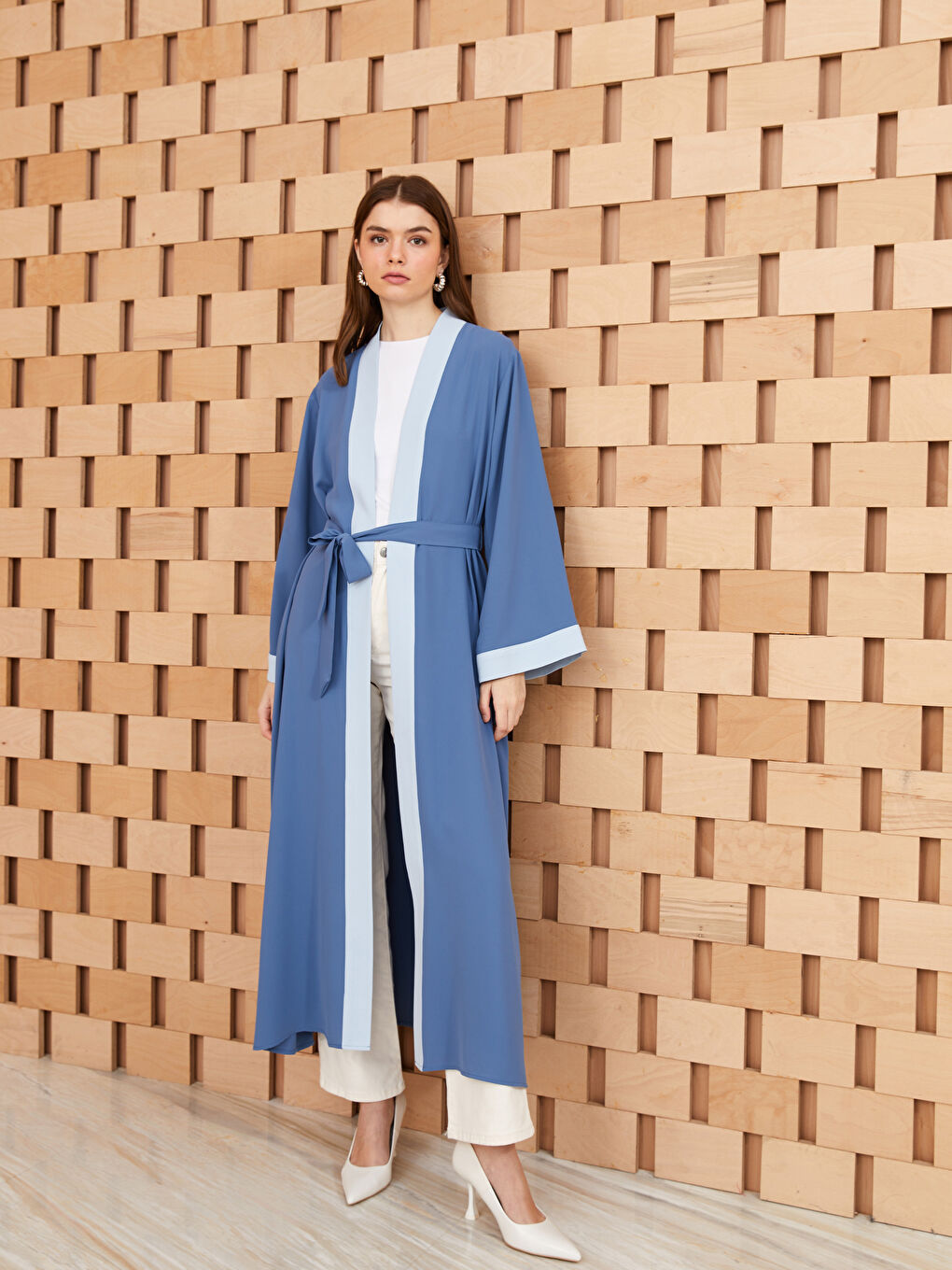 LCW Modest Shawl Collar Women's Kimono -S3H078Z8-V77
