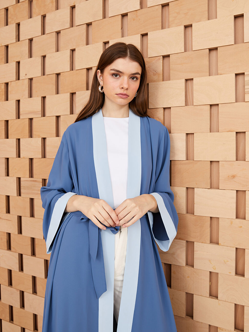 LCW Modest Shawl Collar Women's Kimono -S3H078Z8-V77
