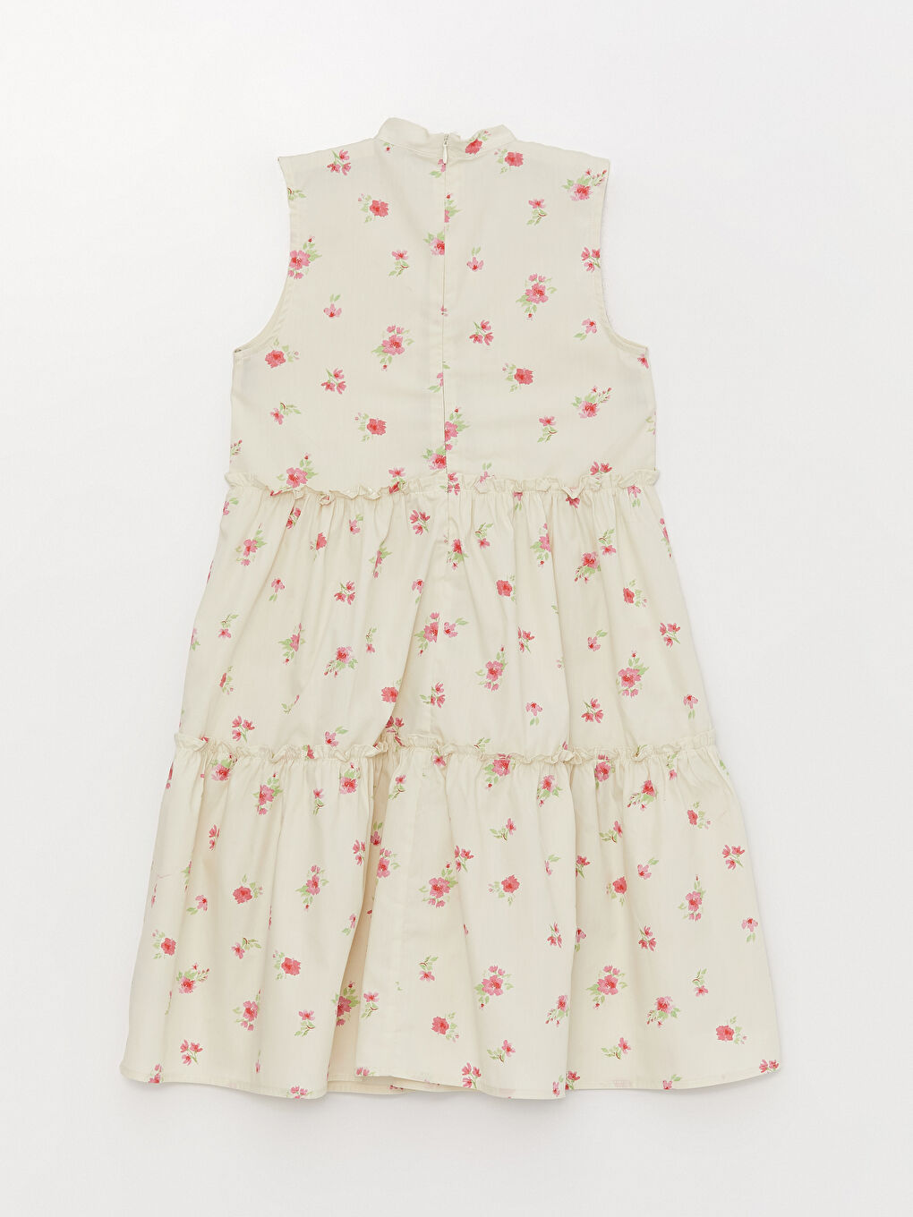 LC Waikiki High Neck Printed Girls' Dress -S3H089Z4-LRF
