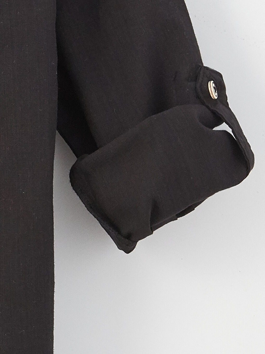 Siyah Uzun Kollu Erkek Bebek Gömlek ve Pantolon 2'li Takım-3