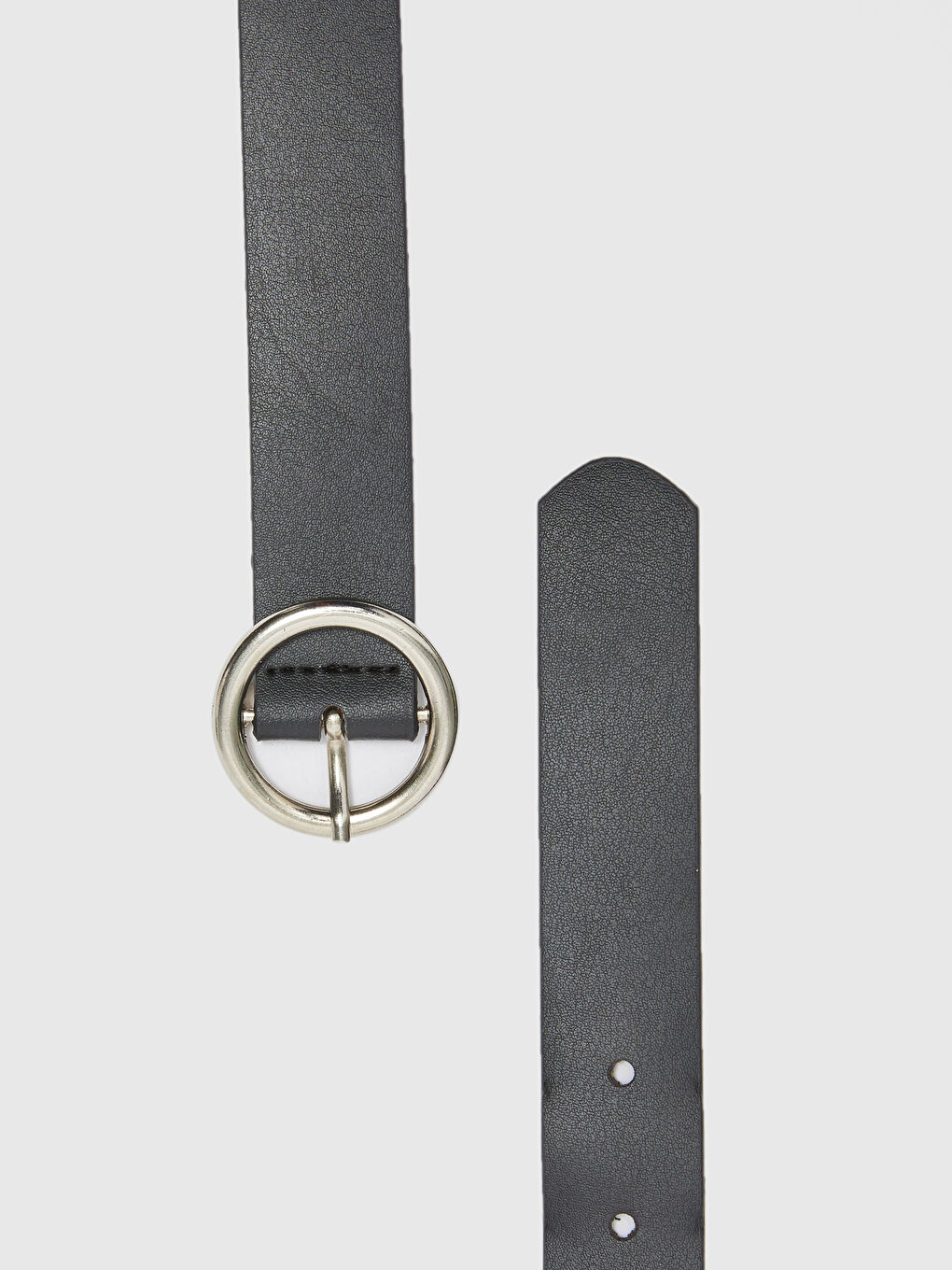 Siyah Deri Görünümlü Kadın Kemer-2