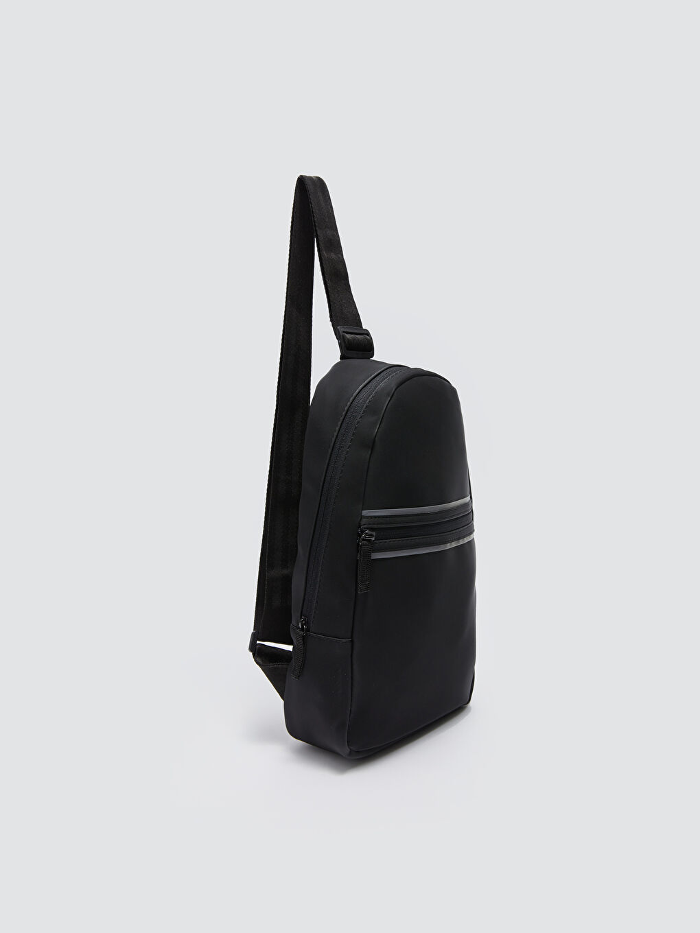 Siyah Çok Bölmeli Erkek Göğüs Çantası-4