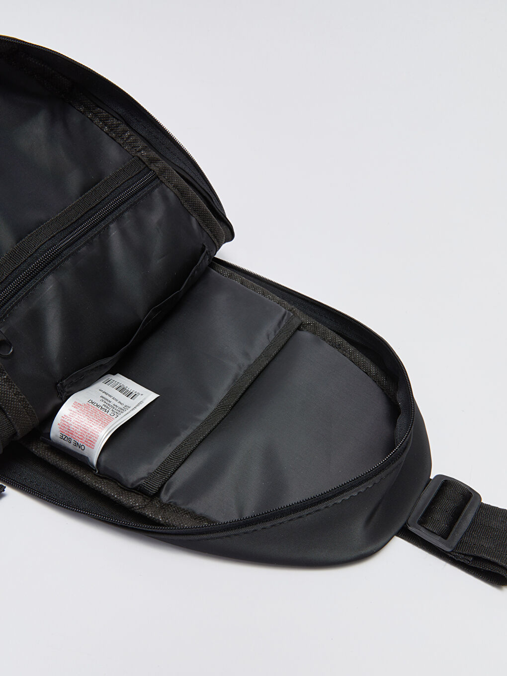 Siyah Çok Bölmeli Erkek Göğüs Çantası-6