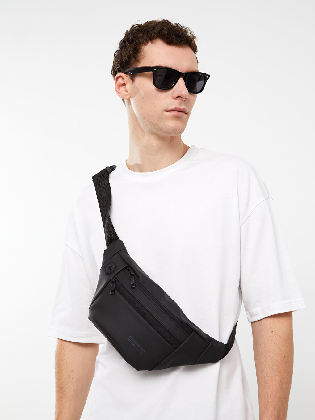 LCW ACCESSORIES Faux Leather Men's Waist Bag -S3H133Z8-HUC