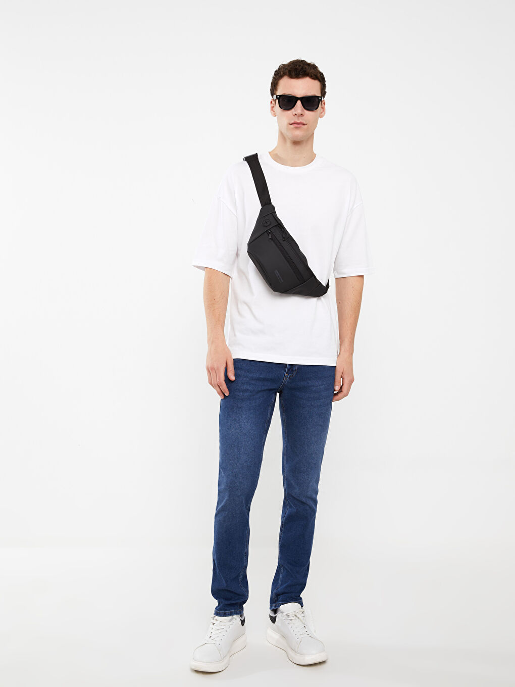 LCW ACCESSORIES Faux Leather Men's Waist Bag -S3H133Z8-HUC