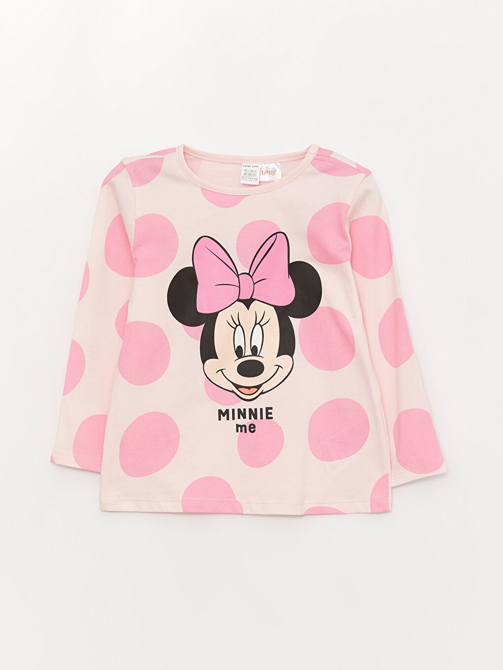 Ensemble de Pyjama Disney Imprimé Bébé Fille Col Rond Manches Longues 2-Pièces-1