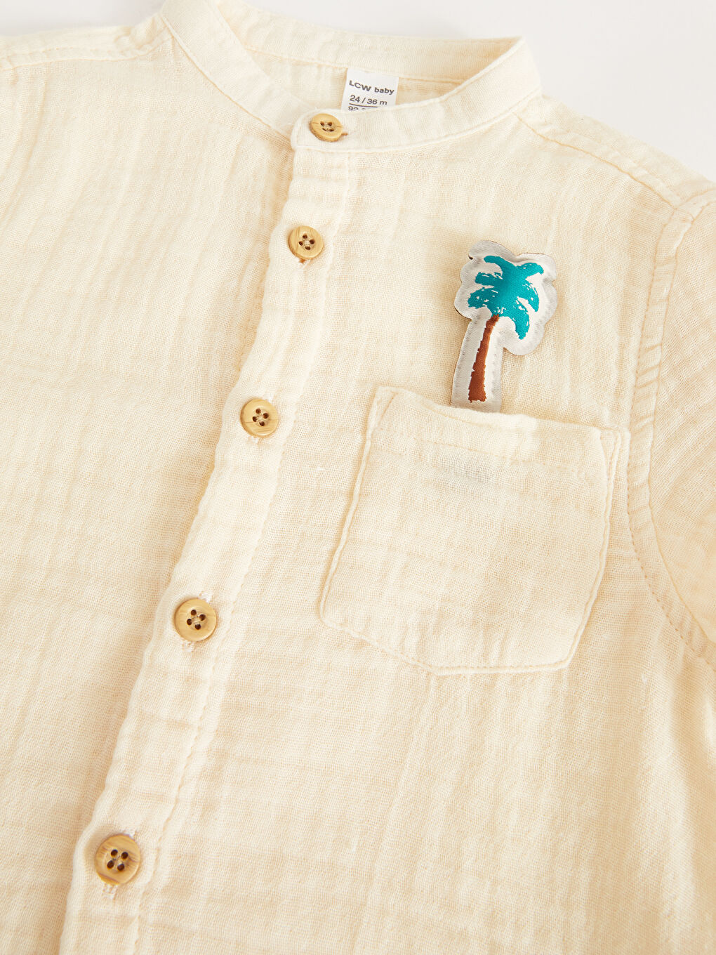 Chemise à Col Mao à Manches Courtes pour Bébé Garçons-2