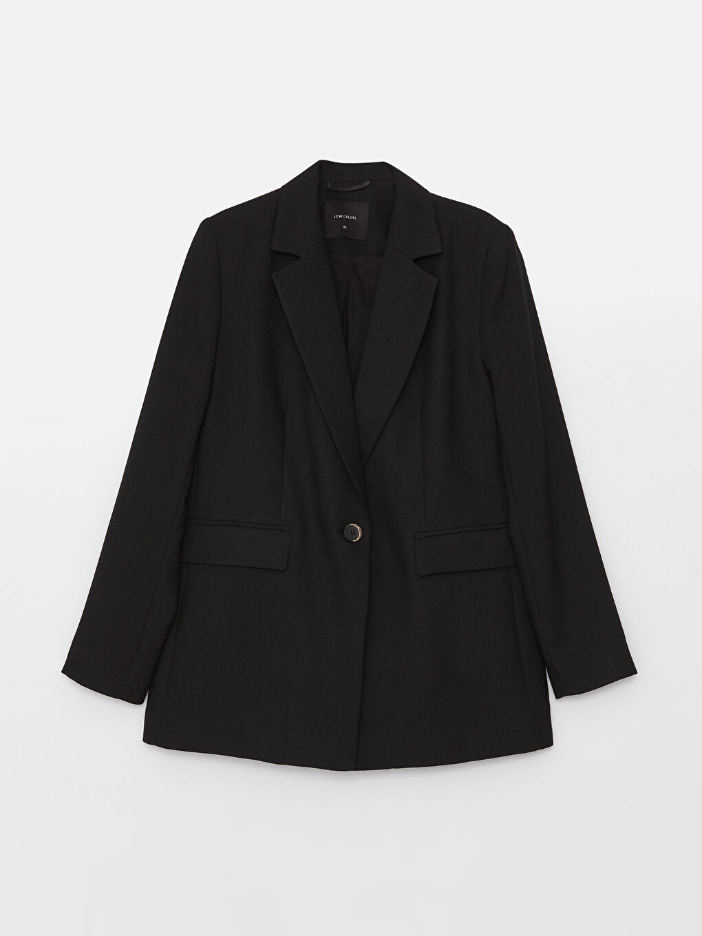 Plain Long Sleeve Women's Blazer Jacket-5