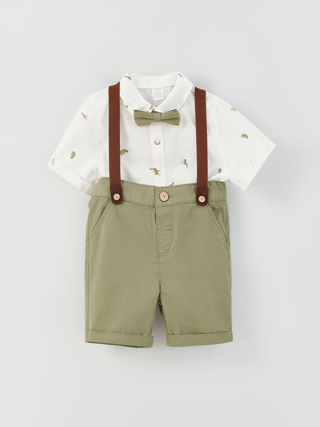 Set Bebeluși Băieți Imprimat cu Mânecă Scurtă Pachet de 4